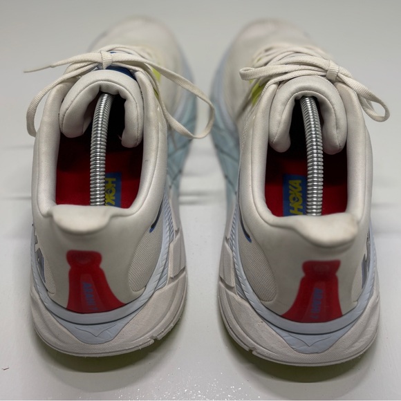 HOKA Arahi 7 Running Shoes Mens 11.5D White Blue Stability Athletic Sneakers - Picture 7 of 15